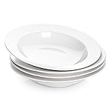 DOWAN Soup Bowls, Pasta Bowls Plates, White Salad