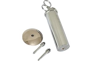 Cynamed Ear Wax Removal Syringe 04 OZ Brass with chrome finish Ideal for Household Emt Firefighter Police, School and hobby