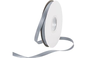 Rebower 50 Yard/150ft Satin Ribbon Thick Double Face Grosgrain Silk Ribbon, [for Gift Wrapping, Hair Bows, Wedding, Cake, Flo