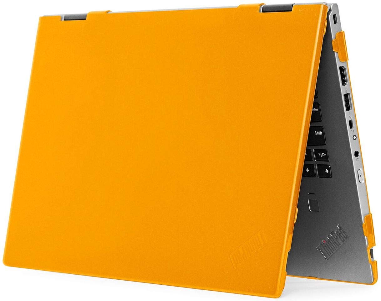 mCover Case Compatible for 2019~2021 14" Lenovo ThinkPad X1 Yoga Gen 4 / Gen 5 Series 2-in-1 Notebook PC ONLY (NOT Compatible with Any Other Lenovo Models ) - Orange