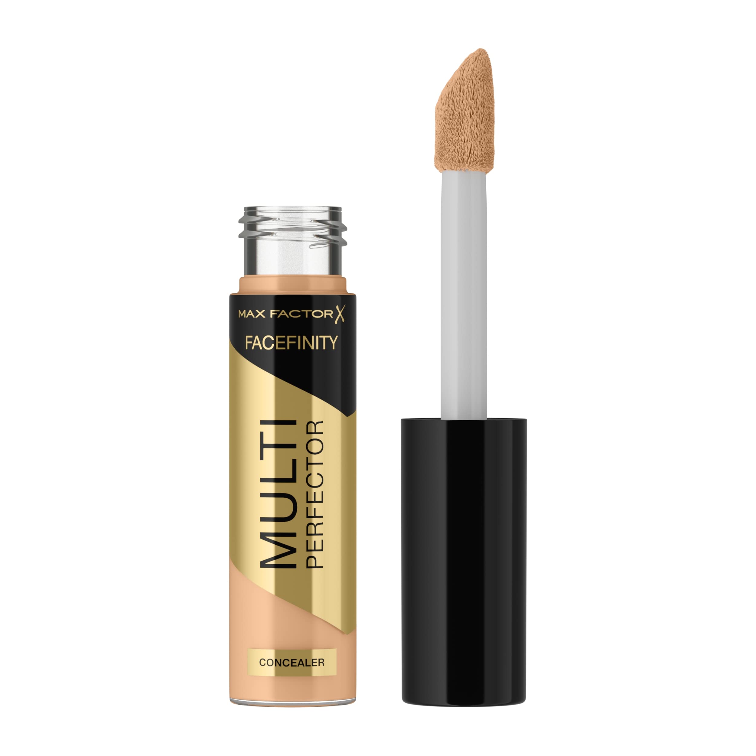 Max Factor Facefinity Multi-Perfector Concealer, All In One, Conceal Imperfections, Instant Brightening, Natural Finish, Lightweight, Vegan, Customisable Coverage - 2N, 11ml