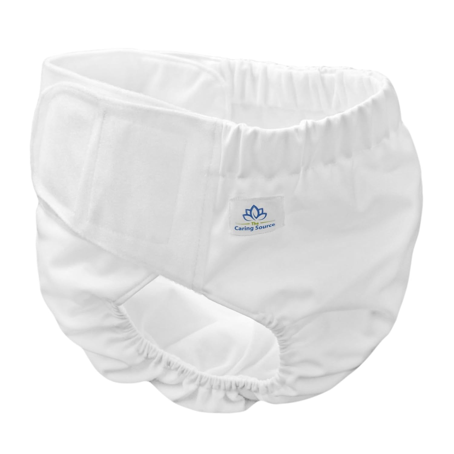 Buy Adult Cloth Diaper, Slim Fit with Insert, White, by The Caring
