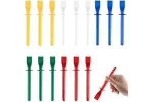15 Pcs Colored Plastic Glue Spreaders & Scrapers - Multi-Purpose DIY Art Tools for Leather Craft, Mixed Media Application wit