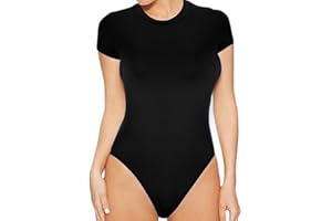 anuyalue Bodysuit Romper for Womens Tummy Control Ribbed Jumpsuits Sleeveless Seamless Bodycon Rompers One Piece Shapewear
