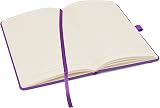 Notes London Eco A5 Notebook Purple - Lined Pages, Pen Loop, Pocket view 3
