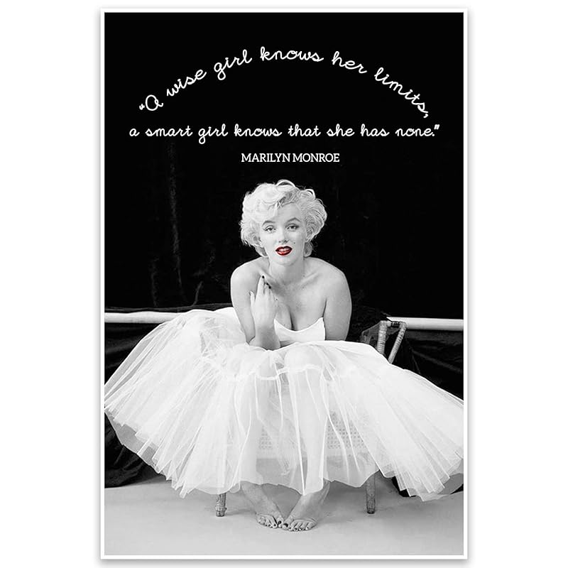 Marilyn Monroe Motivational Quote Wall Art