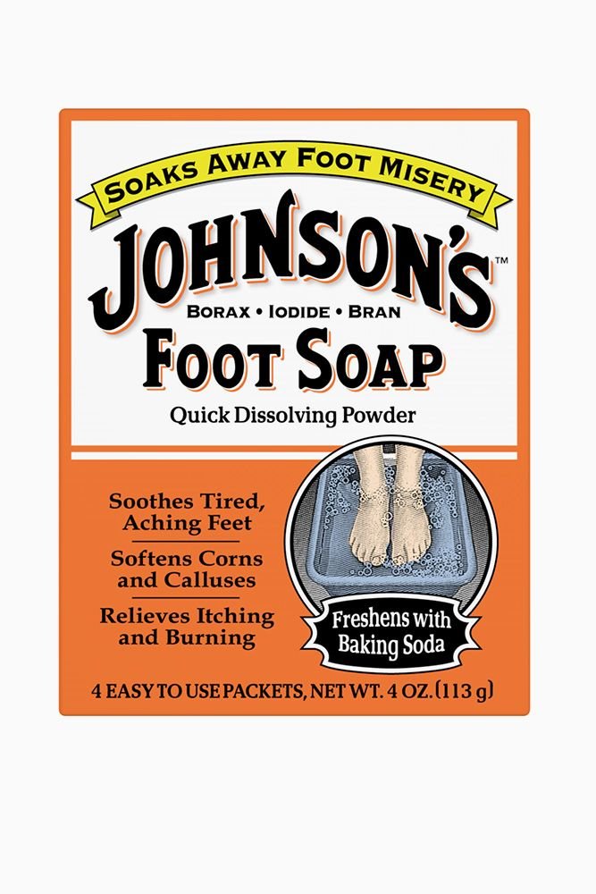 Johnson's Foot Soap Quick Dissolving Powder, 16 Packets (Pack of 4)