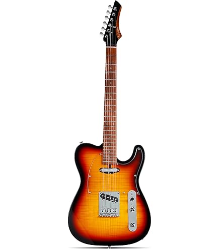 Amazon.com: Leo Jaymz TL Style Electric Guitar with Flame Maple