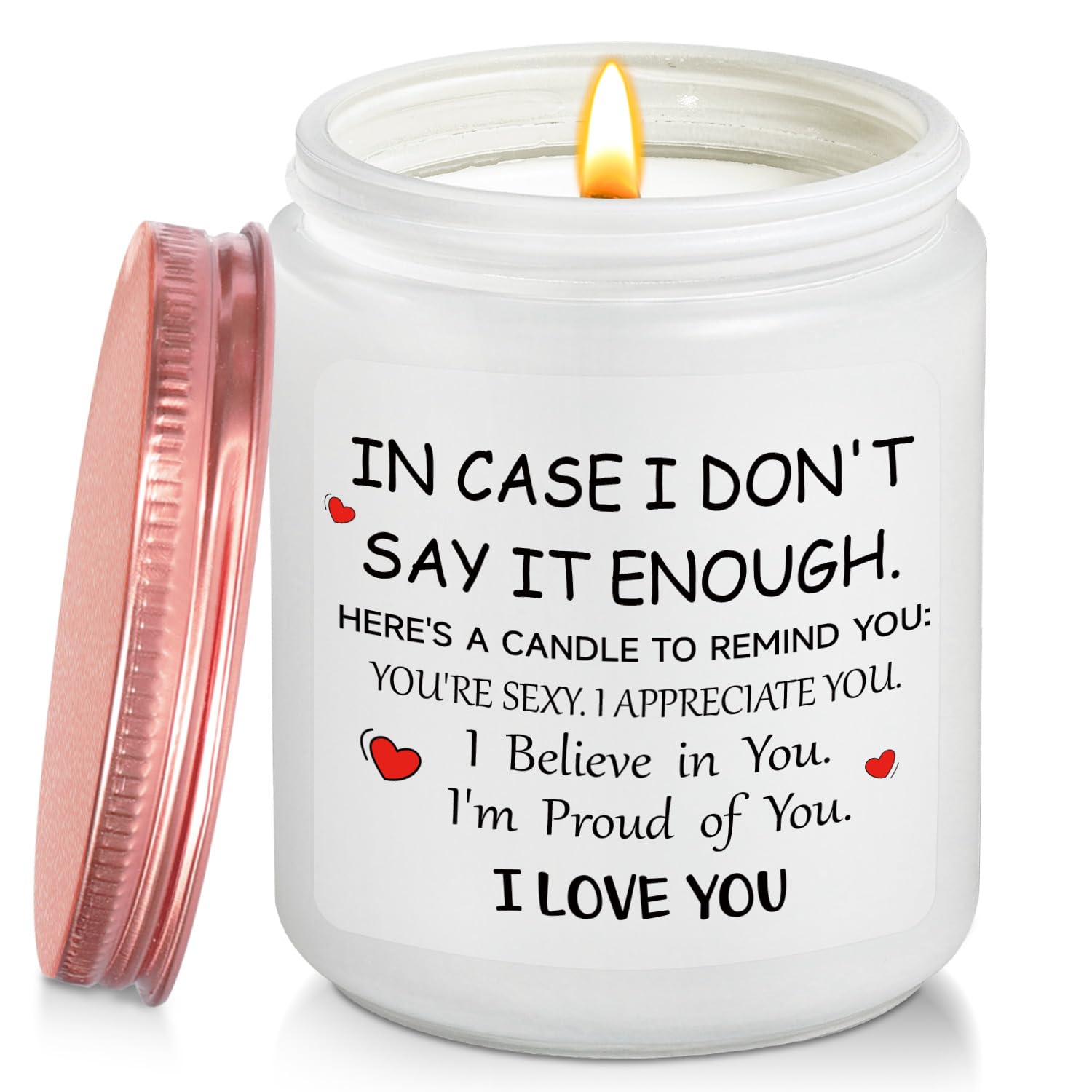 Valentines Day Gifts for Her I Love You Candle