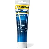 NASCA High Temp Exhaust Sealant, Up to 2012&deg;F Muffler Repair Paste, 5.3 oz | Non-slumping, Heat Resistant, Professional Exhaust Pipe Leak Sealer for Automotive Mufflers, Converters &amp; Tailpipes