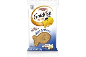 Pepperidge Farm Goldfish Whole Grain Giant Grahams, Vanilla, 0.9 Oz, Pack of 300