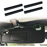 Sun Visor Repair Kit for Jeep Wrangler JK JKU 2007-2017 Repair Tubes | Sunvisor Repair Kits for Left &amp; Right Side Sunvisor,4Pcs(Black)
