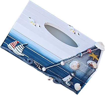 Sharplace Tissuebox Kosmetiktucherbox Maritime Taschentuchspender