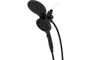 Pfister HydroFuse Combo Shower with MagnePfit, 6‑Function Handheld & Fixed Showerhead, 2.5 GPM, Spot Defense Matte Black – 02