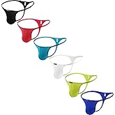 iKingsky Men's G-String Underwear Sexy Low Rise Bulge Y-back Thong Underwear