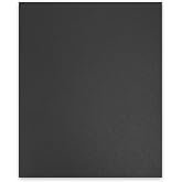 Binditek 12 Mil Sand-Textured Binding Covers, Letter Size, Black, 200 Pack | Plastic Binding Covers, 8.5" x 11", Subtle Matte Finish, Square Corners, Unpunched, Ideal for Business Reports and Proposals