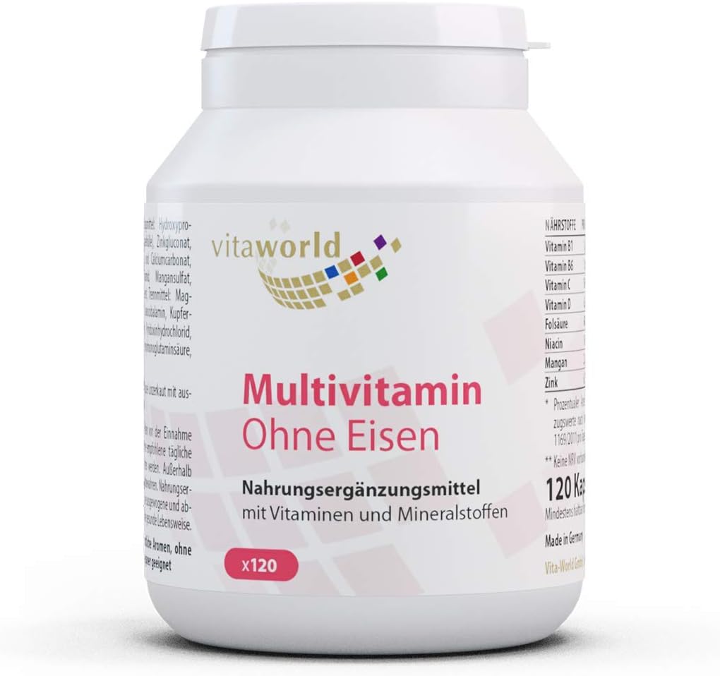 Vita World Mulitvitamin Without Iron 120 Capsules