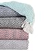 DII 100% Cotton Basket Weave Throw for Indoor/Outdoor Use Camping Bbq's Beaches Everyday Blanket, 50 x 60, Woven Stripe