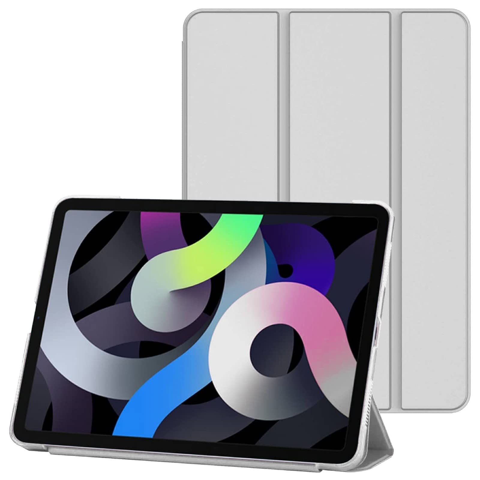 For iPad Pro 11 inch (2022, 2021 and 2020) Smart Case with Magnetic Auto Sleep/Wake Function Slim Cover (Silver)