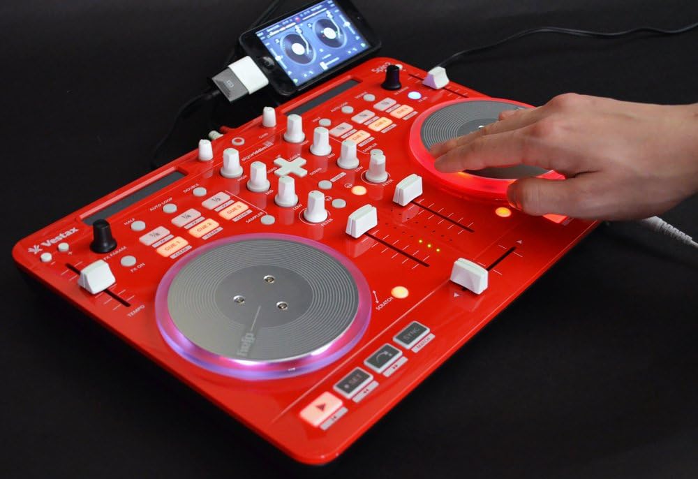 Vestax Spin 2 Red Dj Controller Amazon Co Uk Musical Instruments
