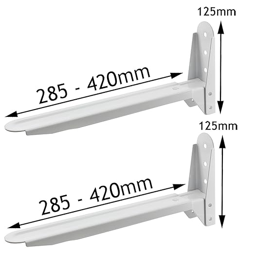 Spares2go extensible y ajustable blanco soporte soportes para ...