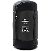 OMVMO Compression Sack, 12L/19L/32L/46L/53L Water-Resistant Sleeping Bag Stuff Sack,Anti-Tear Ultra Light 400T 20D Nylon Storage Bag,Space Saving Gear for Camping Hiking Travel 1Pcs