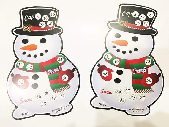 Snowman Shape Ticket