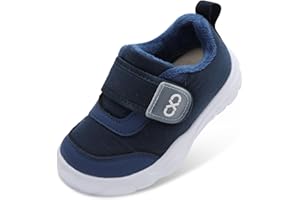 XIHALOOK Toddler Boots Winter Warm Shoes with Fur Lined Boys Girls Walking Barefoot Water-Resistant Outdoor Boots