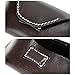 Unisex Semi Hard Genuine Leather Eyeglass Case With Belt Loop for Prescription Eyeglasses & Standard Sized Sunglasses, Coffee