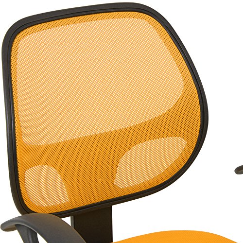 Miadomodo-Sedia-girevole-cameretta-bambini-con-schienale-in-rete-arancione