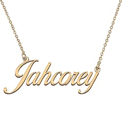 HUAN XUN Customized Custom Simple Any Name Necklace