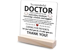 Doctor Day Positive Appreciation Gifts from Patients, Acrylic Desk Plaque for Physicians Medical Encouragement Inspirational 