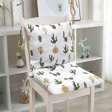Jiaqi Seat Cushions For Kitchen Chairs Thicken Chair Pad With Ties
