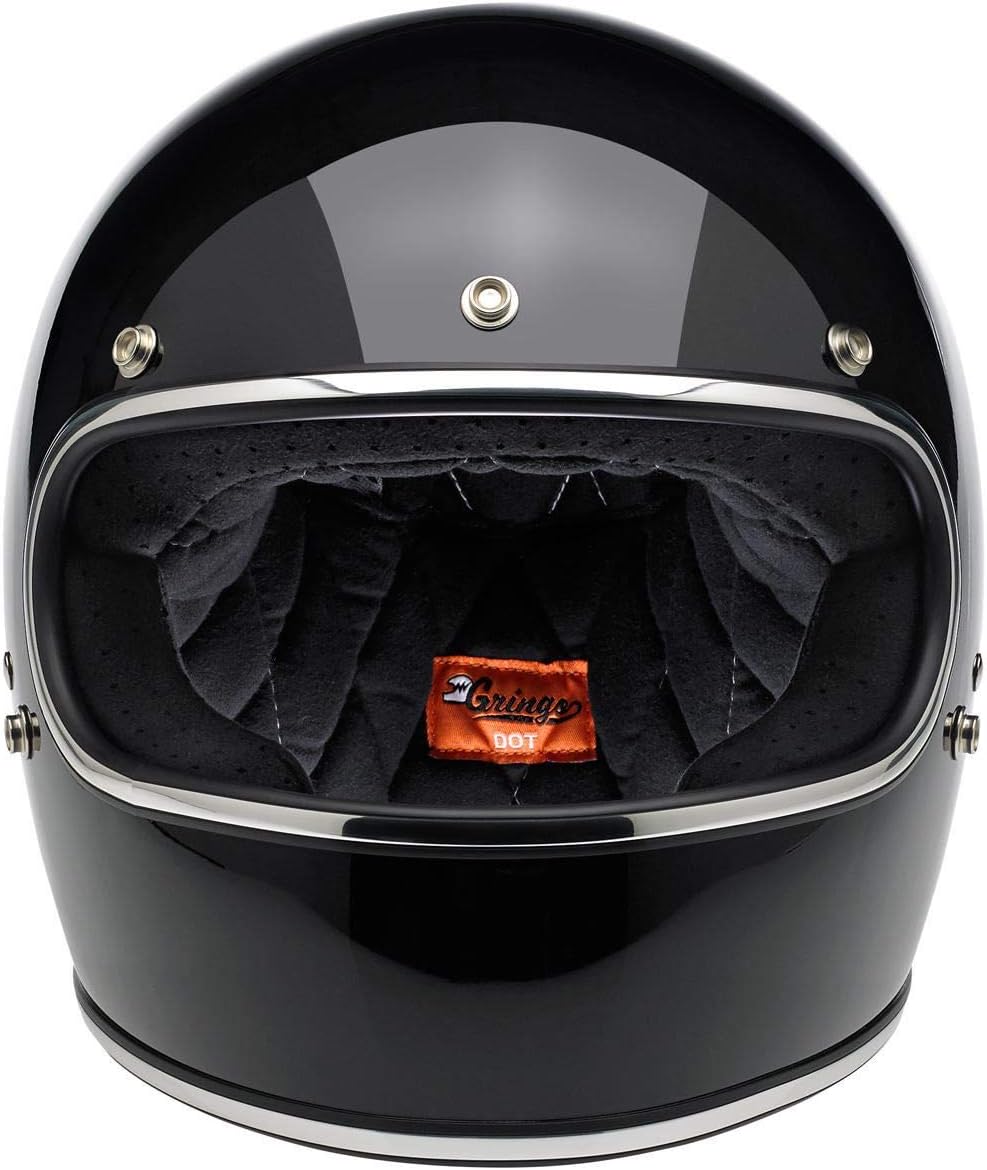 BILTWELL Gringo Casque de moto int/&eacute;gral Noir brillant