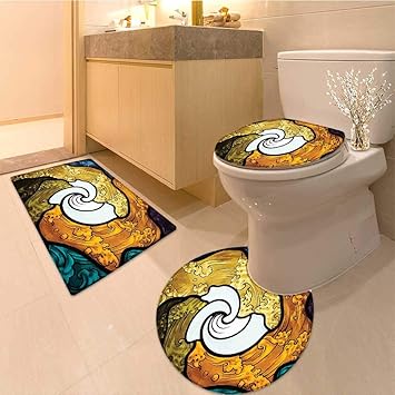 Amazon Com Miki Da Toilet Carpet Floor Mat Pop Art Style Funky