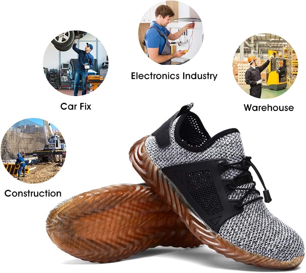 women's breathable steel toe shoes