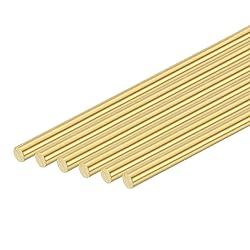 uxcell 10 Pcs 11/64"(4.5mm) Dia Brass Solid Round