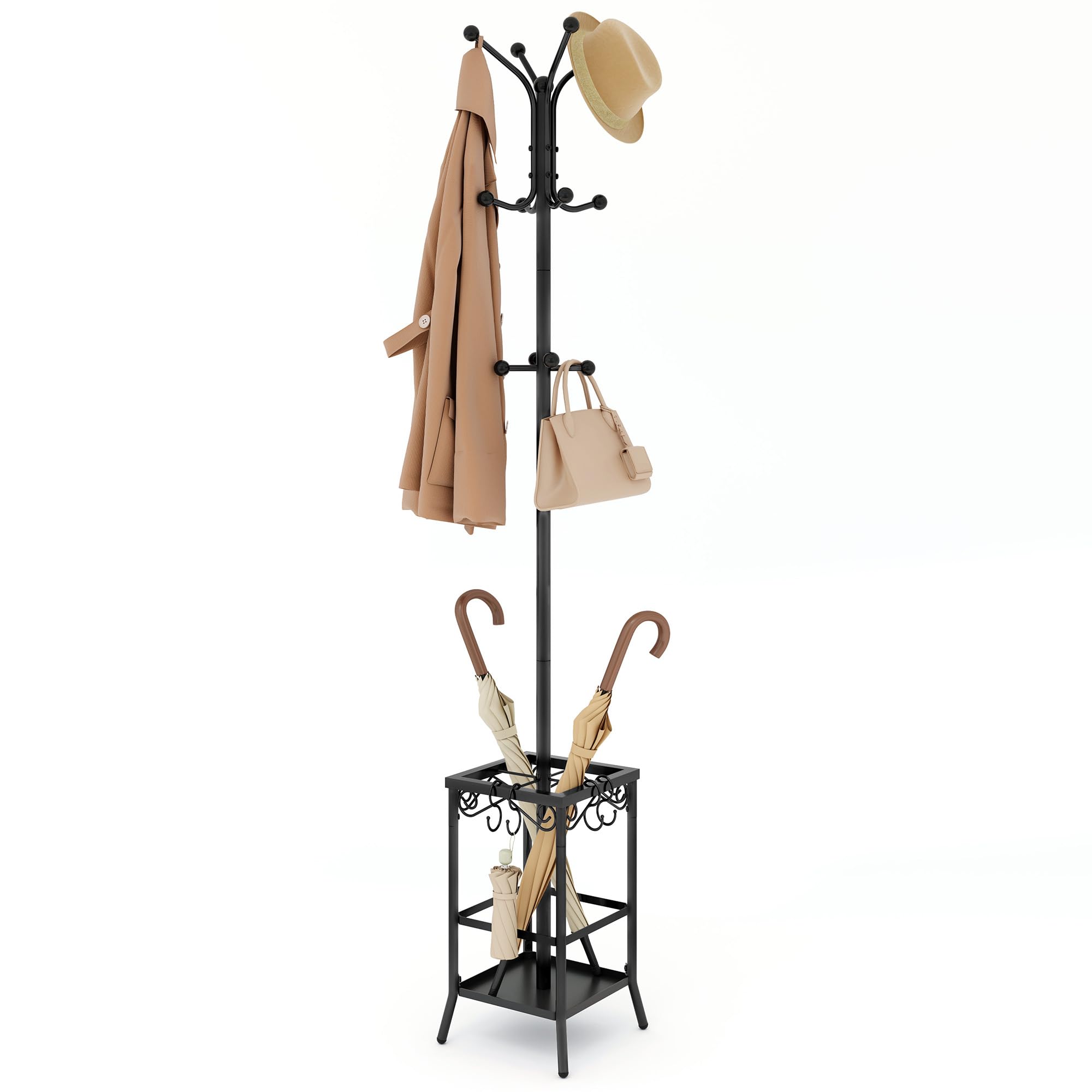 Amazon Freestanding Coat Hat Racks YIYIBYUS Elegant Coat Rack