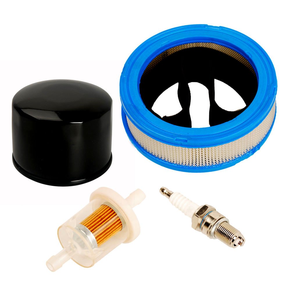 Carkio 392642 394018 271271 Air Filter 493629 5065 Fuel Filter 492932 492932S Oil Filter Compatible with Vanguard V-Twin 12.5-21PS