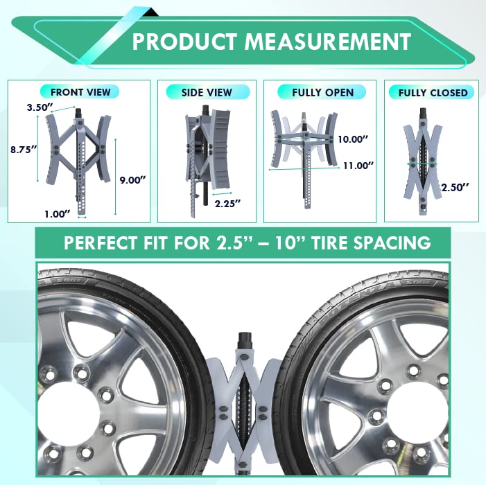 LATCH.IT RV Wheel Chocks 2Pack X Chocks Wheel Stabilizer for Travel