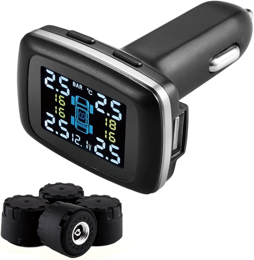 TPMS Système De Contrôle De Pression Des Pneus Solaire Sans Fil