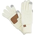 C.C Unisex Cable Knit Winter Warm Anti-Slip Touchscreen Texting Gloves