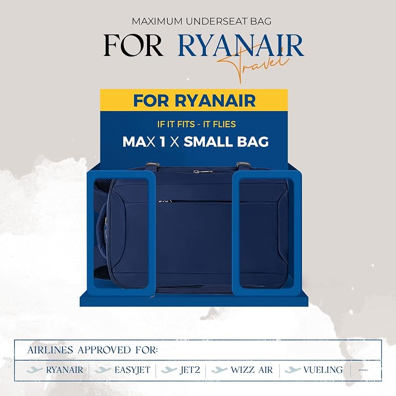 Mochila 40x30x20 para Ryanair Mochila Viaje Cabina Avion 40x20x25 con Multiples Compartimentos y Bolsillo Antirrobo Travel Backpack Hombre Mujer — foto 2 de 8