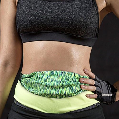 F&G Running Belt, Runners Waist Pack Fit iPhone X 8 7 6 Plus, Reflective Waterproof Adjustable Zipper Sport Workout Belt for Runners Race Marathon Hiking