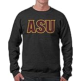 Campus Colors NCAA Adult Charcoal Crewneck Fleece Sweatshirt - Cotton Blend - Stay Warm & Represent Your Team With Style