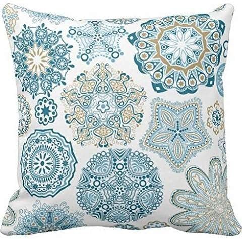 Winter Blue Collection Snowflake pillow cover 18*18 cover 18*18
