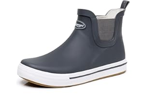 RAINANGEL Rain Boots for Women and Men,Unisex Ankle Rain Shoes Anti-Slipping Rainboots with Comfortable Lightweight Garden Rubber Rain Boot and Outdoor Work Shoes,Waterproof Fishing Deck Boots
