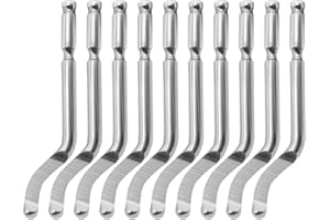 Nxtop Silver Tone Deburred Tool BS1018 S100 Cobalt Deburring Blades 10 Pcs