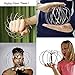 Spinner Ring Arm Slinkey Toy,ST Flow Rings Kinetic Spring Bracelet,3D Kinetic Shaped Flow Ring Funny Toys Gift for Kids.