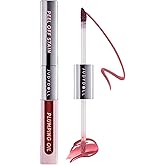 JUDYDOLL Peel Off Stain and Plumping Oil Duo - Long-Lasting Lip Stain with 3D Plumping Gloss, Hydrating and Non-Sticky Formula (#01 Rosy Pearl)